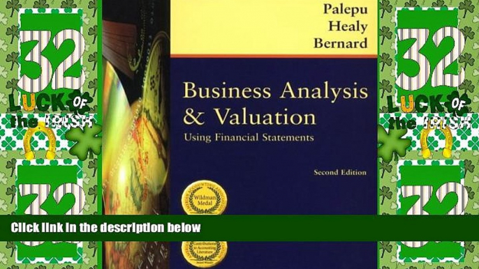 Big Deals  Business Analysis and Valuation: Using Financial Statements, Text Only  Best Seller