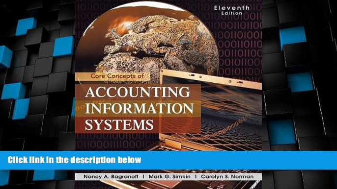 Big Deals  Core Concepts of Accounting Information Systems  Free Full Read Best Seller