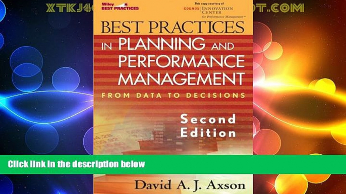 READ FREE FULL  Best Practices in Planning and Performance Management: From Data to Decisions