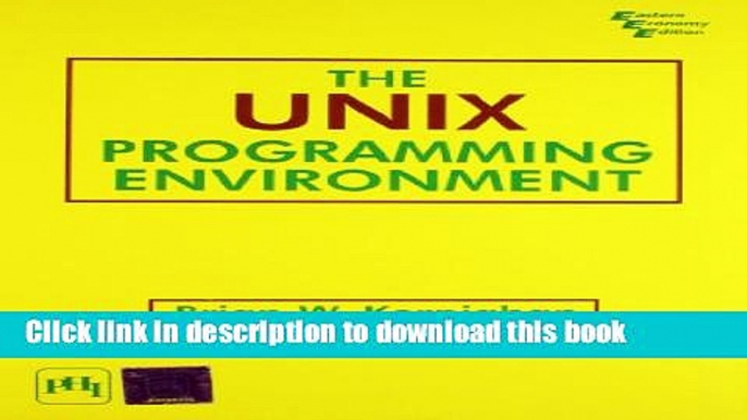 [Download] The Unix Programming Environment Kindle Collection