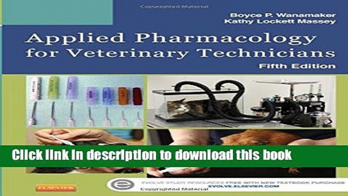 [Download] Applied Pharmacology for Veterinary Technicians Paperback Online