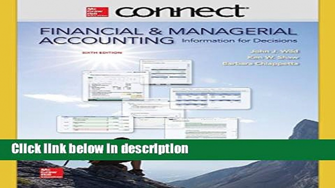 Download Connect 2 Semester Access Card for Financial and Managerial Accounting Full Online