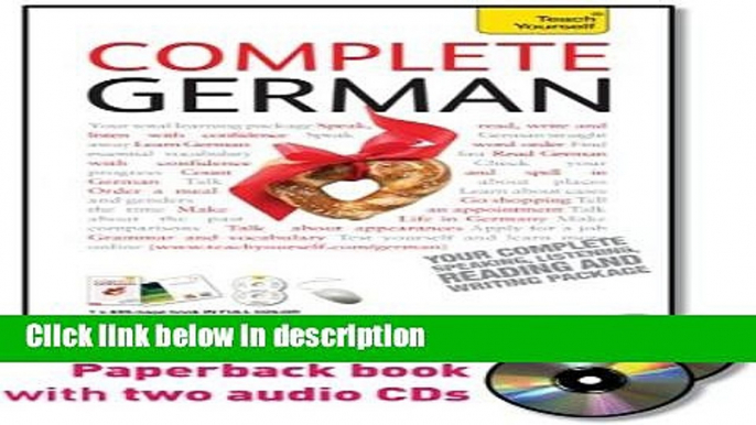 Books Complete German with Two Audio CDs: A Teach Yourself Guide (Teach Yourself Language) Full