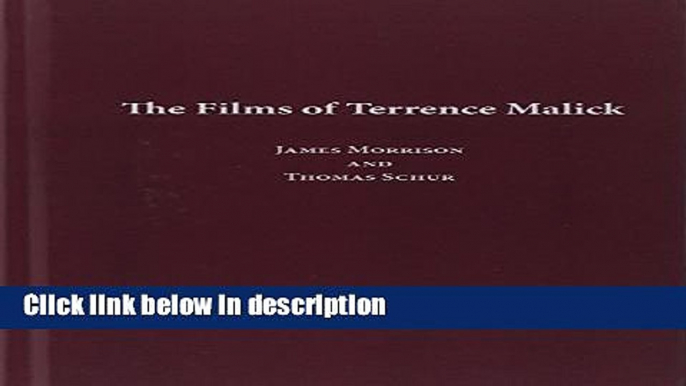 Books The Films of Terrence Malick Free Online