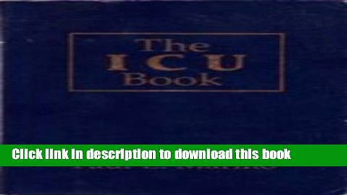 [Popular] The Icu Book Kindle Free