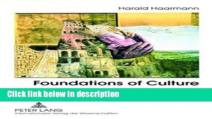 Books Foundations of Culture: Knowledge-Construction, Belief Systems and Worldview in Their