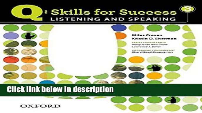 Books Q: Skills for Success 3 Listening   Speaking Student Book with Student Access Code Card Free