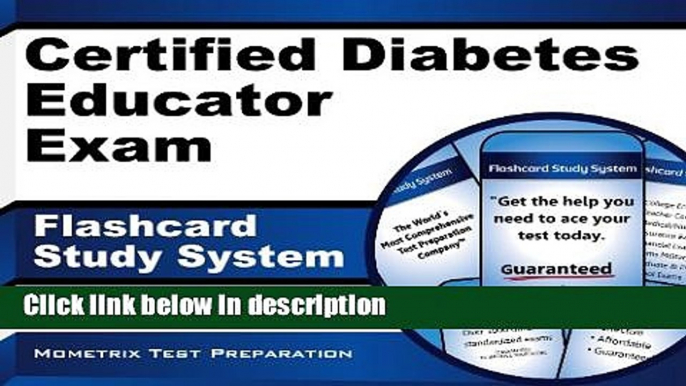 [PDF] Certified Diabetes Educator Exam Flashcard Study System: CDE Test Practice Questions