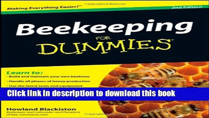 [Popular] Beekeeping For Dummies Hardcover Free