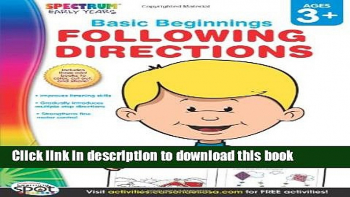 [Download] Following Directions, Grades Preschool - K (Basic Beginnings) Paperback Collection