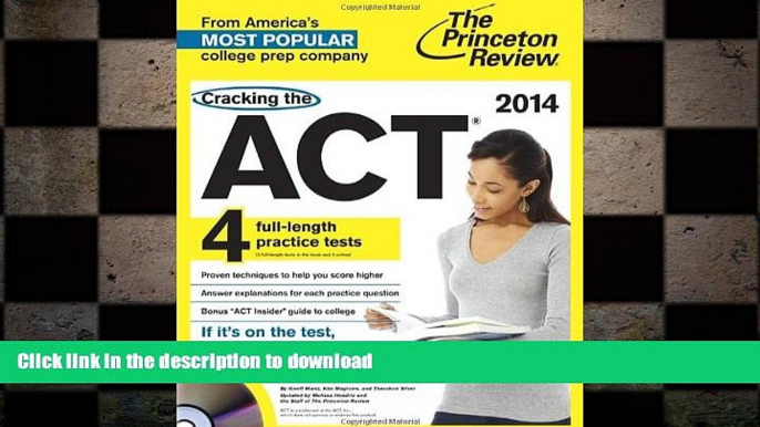 FAVORIT BOOK Cracking the ACT with 4 Practice Tests   DVD, 2014 Edition (College Test Preparation)