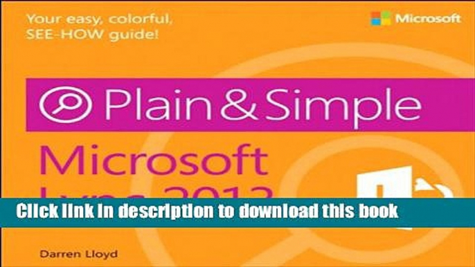 [Popular] Microsoft Lync 2013 Plain   Simple Paperback OnlineCollection