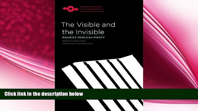 book online The Visible and the Invisible (Studies in Phenomenology and Existential Philosophy)