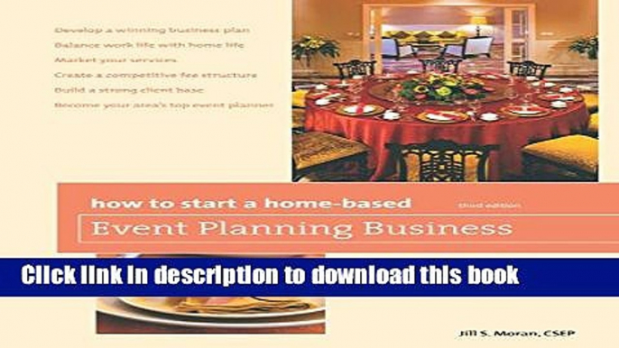 [Popular] How to Start a Home-Based Event Planning Business Paperback Free