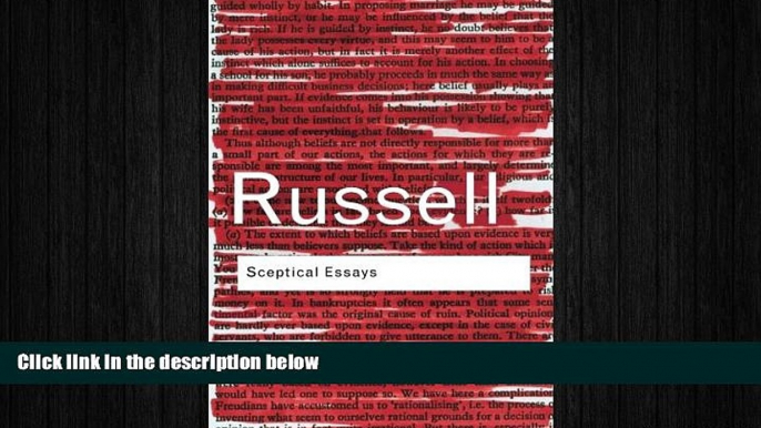 behold  Sceptical Essays (Routledge Classics)