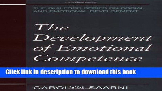 [Popular] The Development of Emotional Competence Hardcover Free