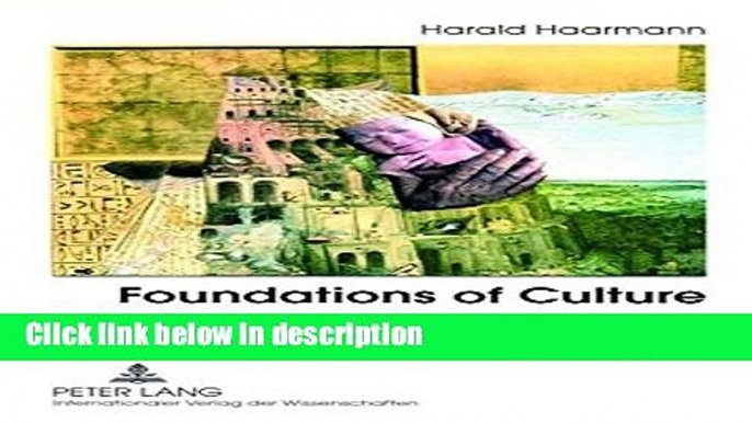 Ebook Foundations of Culture: Knowledge-Construction, Belief Systems and Worldview in Their