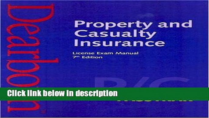 [PDF] Property and Casualty Insurance License Exam Manual, 7th Edition [Full Ebook]