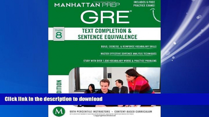 FAVORIT BOOK GRE Text Completion   Sentence Equivalence (Manhattan Prep GRE Strategy Guides) READ