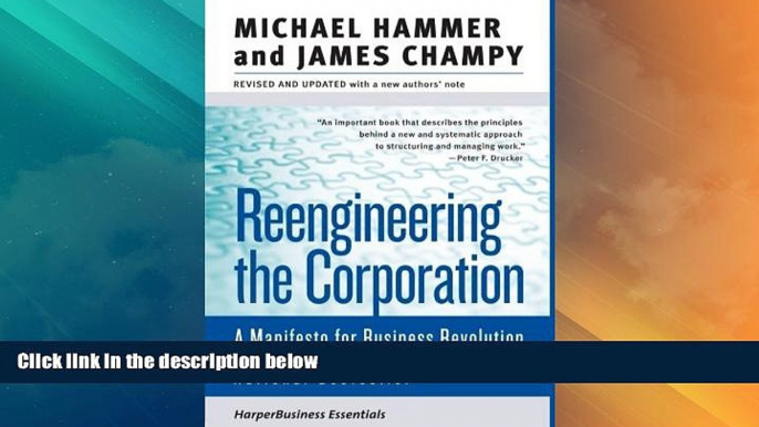 Full [PDF] Downlaod  Reengineering the Corporation: A Manifesto for Business Revolution (Collins