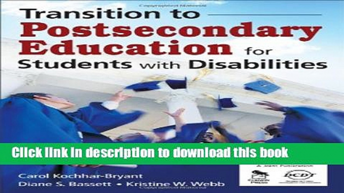 [PDF] Transition to Postsecondary Education for Students With Disabilities Full Online