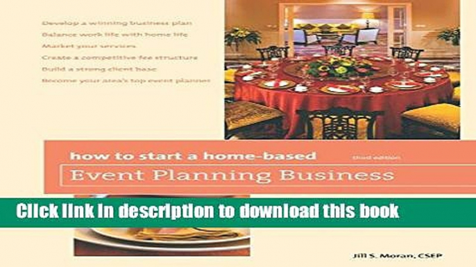 [Popular] How to Start a Home-Based Event Planning Business Kindle Free