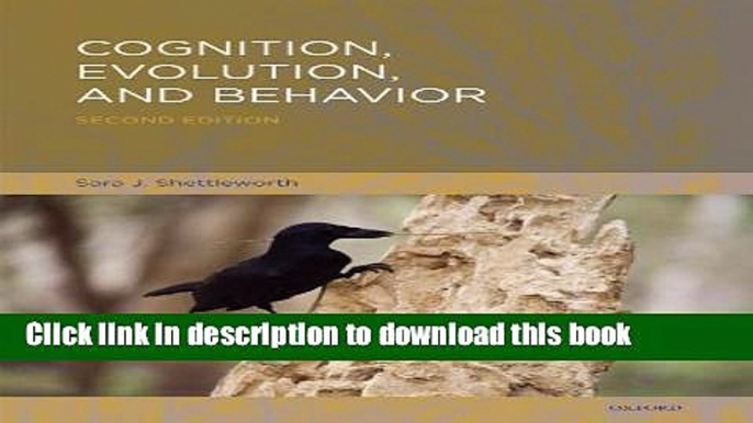 [Popular] Cognition, Evolution, and Behavior Hardcover Collection