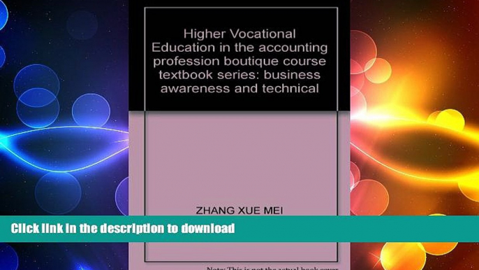 FAVORITE BOOK  Higher Vocational Education in the accounting profession boutique course textbook