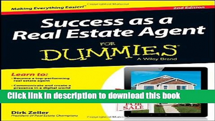 [Popular] Success as a Real Estate Agent For Dummies Paperback Online