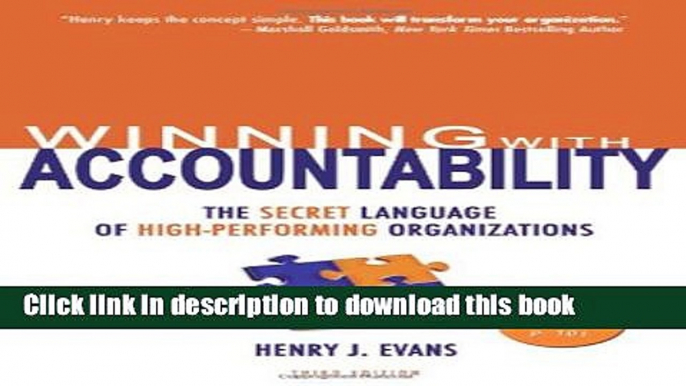 [Popular] Winning With Accountability: The Secret Language of High Performing Organizations