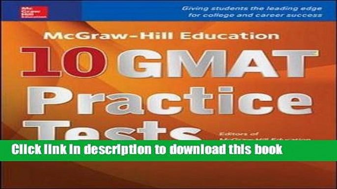 [Popular] McGraw-Hill Education 10 GMAT Practice Tests Hardcover Online