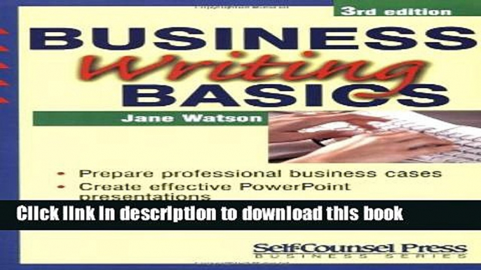 [Popular] Business Writing Basics Hardcover Free