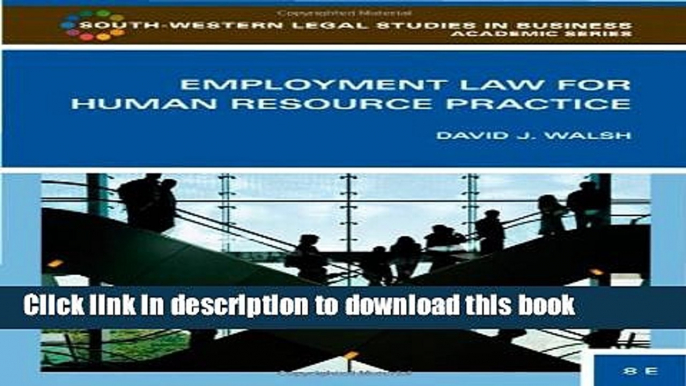 [Popular] Employment Law for Human Resource Practice Kindle Free