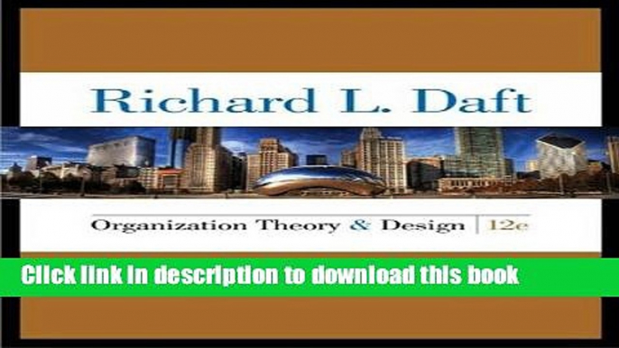 [Popular] Organization Theory and Design Hardcover Collection