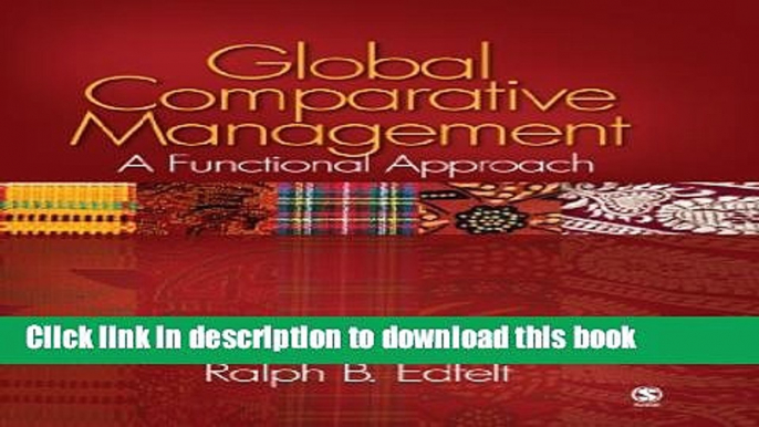 [Download] Global Comparative Management: A Functional Approach Paperback Online