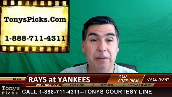 New York Yankees vs. Tampa Bay Rays Free Pick Prediction MLB Baseball Odds Series Preview