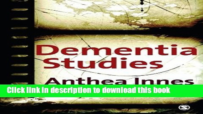 [Download] Dementia Studies: A Social Science Perspective Hardcover Online