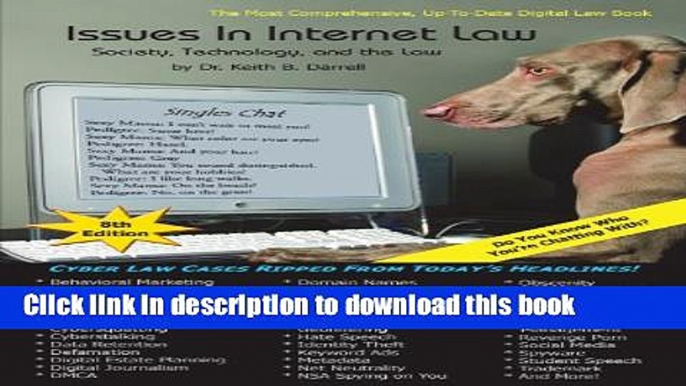 [PDF Kindle] Issues in Internet Law: Society, Technology, and the Law, 8th Edition Free Books