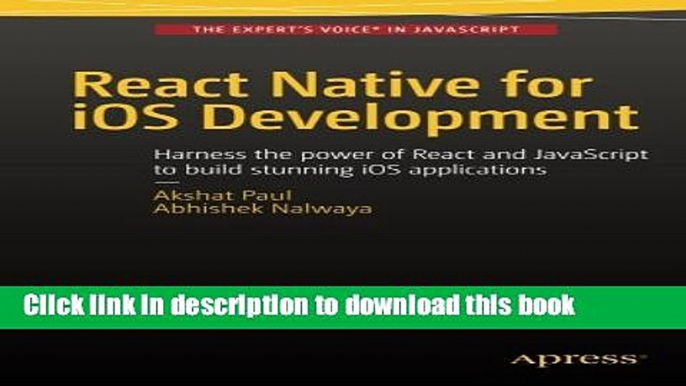 [Read PDF] React Native for iOS Development Download Free