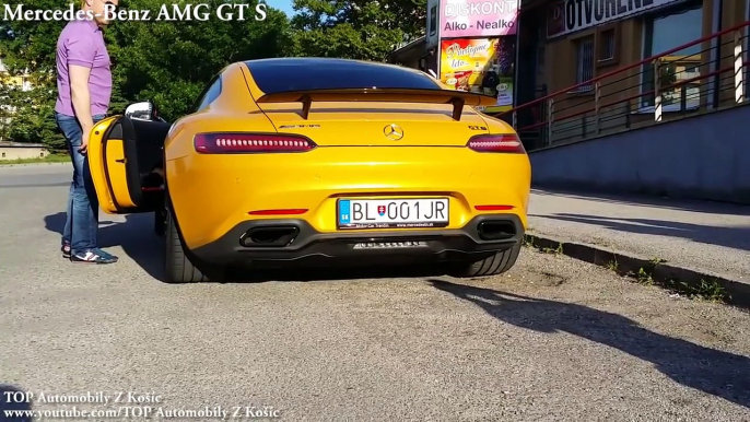 Mercedes-Benz AMG GT S vs Mercedes-Benz SLS AMG - Acceleration 0-300km-h & Exhaust Sound