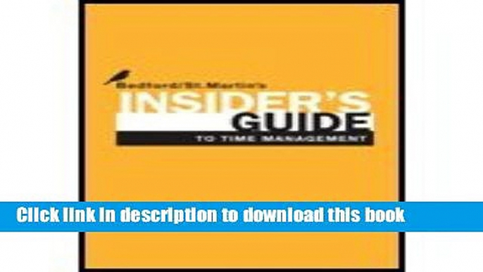 [Download] Insider s Guide to Time Management (11) by [Paperback (2010)] Paperback Collection