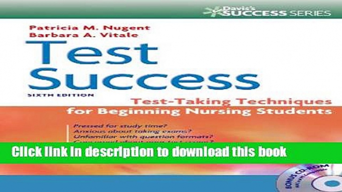 [PDF] Test Success: Test-Taking Techniques for Beginning Nursing Students Free Online