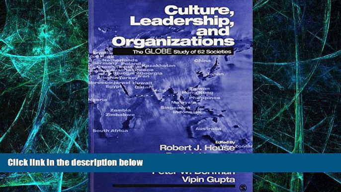 Must Have PDF  Culture, Leadership, and Organizations: The GLOBE Study of 62 Societies  Best