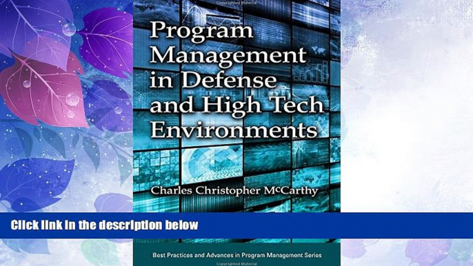 Must Have PDF  Program Management in Defense and High Tech Environments (Best Practices and