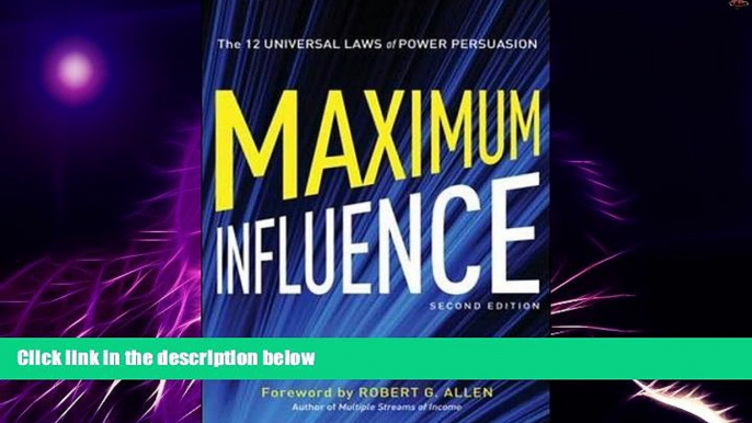 Big Deals  Maximum Influence: The 12 Universal Laws of Power Persuasion  Best Seller Books Most