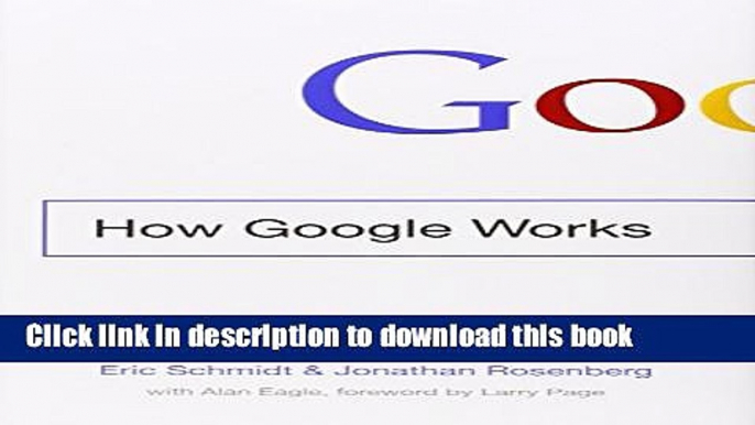 [Download] How Google Works Hardcover Online