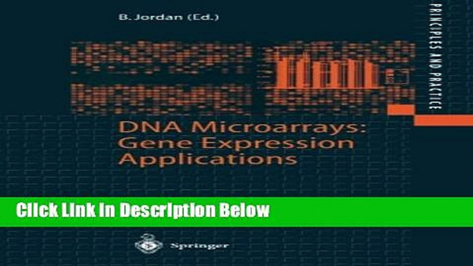 Books DNA Microarrays: Gene Expression Applications Free Online