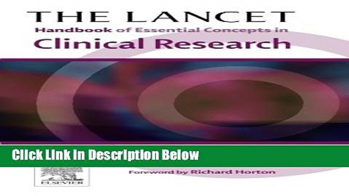 Ebook The Lancet Handbook of Essential Concepts in Clinical Research (The Lancet Handbooks) Full