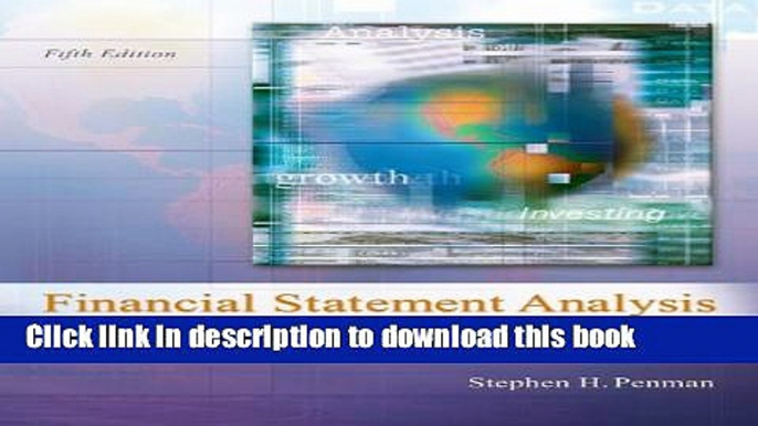 [Popular] Financial Statement Analysis and Security Valuation Hardcover Online