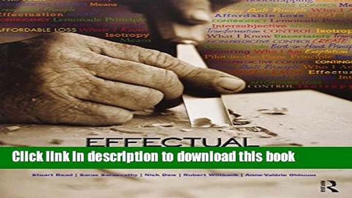 [Popular] Effectual Entrepreneurship Kindle Online